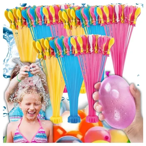 BALONY NA WODĘ AUTOMATYCZNE BOMBY WODNE BALONIKI SAMOZAMYKAJĄCE ZESTAW 1000