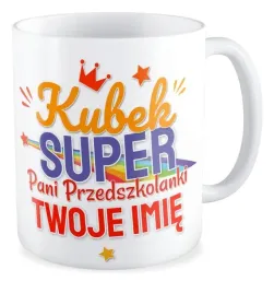 kubek-prezent-super-przedszkolanka-twoje-imie