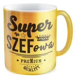 kubek-zloty-prezent-super-szefowa-kobieta-praca