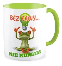 kubek-zielony-prezent-zaba-bez-kawy-nie-kumam
