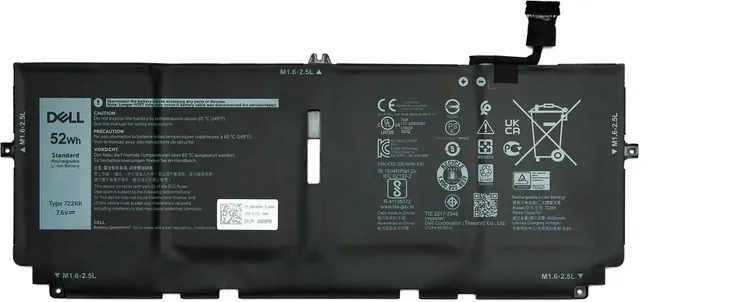 NOWA ORYGINALNA BATERIA DO LAPTOPA DELL XPS 13 9300 9310 TYPE 722KK 2025