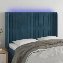 vidaxl-zaglowek-do-lozka-z-led-ciemnoniebieski-147x16x118-128-cm