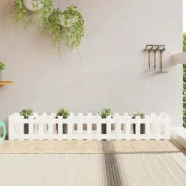 vidaxl-rabata-ogrodowa-z-plotkiem-biala-200x30x30-cm-drewno-sosnowe