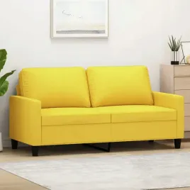 vidaxl-sofa-2-osobowa-jasnozolta-140-cm-tapicerowana-tkanina