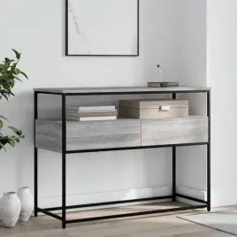vidaxl-stolik-konsolowy-szary-dab-sonoma-100x40x75-cm