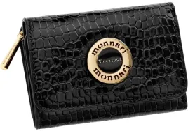 maly-portfel-damski-monnari-lakierowany-portfelik-zgrabna-portmonetka-logo