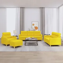 vidaxl-4-czesciowy-komplet-wypoczynkowy-obity-tkanina-jasnozolty