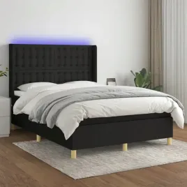 vidaxl-lozko-kontynentalne-z-materacem-czarne-140x200-cm-tkanina