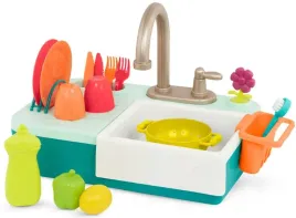 b-toys-duzy-zlew-dla-dzieci-zlewozmywak-z-dzialajacym-kranem-i-akcesoriami