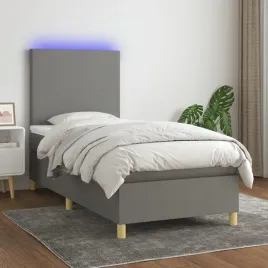 vidaxl-lozko-kontynentalne-z-materacem-ciemnoszara-tkanina-80x200-cm