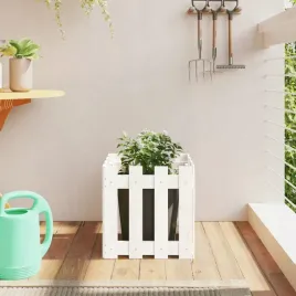 vidaxl-donica-ogrodowa-z-plotkiem-biala-40x40x40-cm-drewno-sosnowe