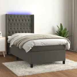 vidaxl-lozko-kontynentalne-z-materacem-i-led-szary-aksamit-80x200-cm