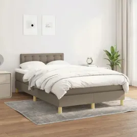 vidaxl-lozko-kontynentalne-z-materacem-taupe-tkanina-120x200-cm