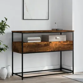 vidaxl-stolik-konsolowy-przydymiony-dab-100x40x75-cm