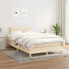 vidaxl-lozko-kontynentalne-z-materacem-kremowe-tkanina-120x200-cm