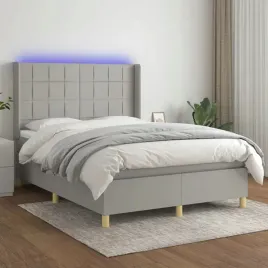 vidaxl-lozko-kontynentalne-z-materacem-jasnoszare-140x190cm-tkanina