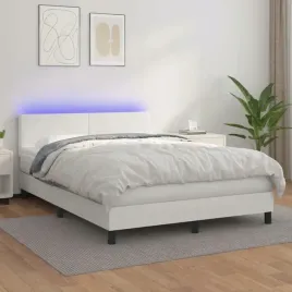 vidaxl-lozko-kontynentalne-z-materacem-i-led-biala-ekoskora-140x190cm