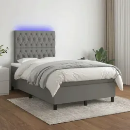 vidaxl-lozko-kontynentalne-z-materacem-ciemnoszara-tkanina-120x200-cm