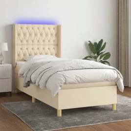 vidaxl-lozko-kontynentalne-z-materacem-kremowe-90x190-cm-tkanina