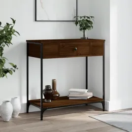vidaxl-stolik-konsolowy-brazowy-dab-75x345x75-cm
