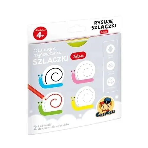 CzuCzu Książeczka edukacyjna Rysuję szlaczki łatwe 4+