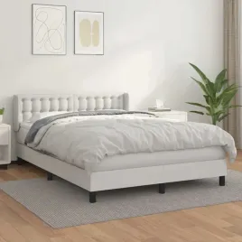 vidaxl-lozko-kontynentalne-z-materacem-biale-ekoskora-140x190-cm