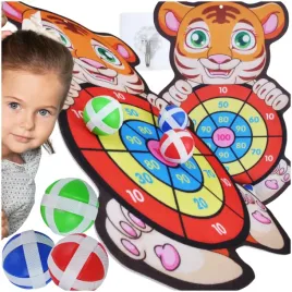 gra-zrecznosciowa-tygrysek-na-rzepy-bezpieczne-rzutki-lotki-tarcza-dart