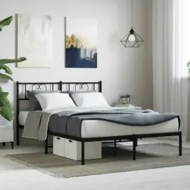 vidaxl-metalowa-rama-lozka-z-wezglowiem-czarna-140x190-cm
