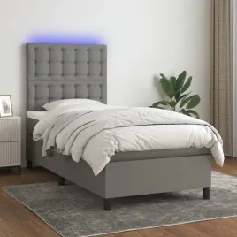 vidaxl-lozko-kontynentalne-z-materacem-ciemnoszara-tkanina-100x200cm