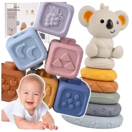 klocki-gumowe-sensoryczne-miekkie-kreatywne-wieza-montessori-piramida-13szt