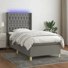 vidaxl-lozko-kontynentalne-z-materacem-ciemnoszara-tkanina-80x200-cm