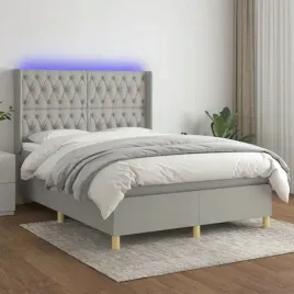 vidaxl-lozko-kontynentalne-z-materacem-jasnoszare-140x190cm-tkanina