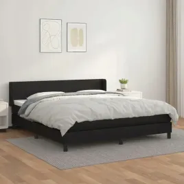 vidaxl-lozko-kontynentalne-z-materacem-czarne-ekoskora-180x200-cm
