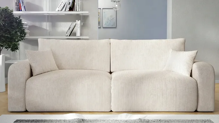 Kanapa HAVANA 3-osobowa nowoczesna beżowa - wygodna sofa do salonu