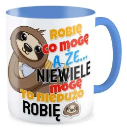 kubek-niebieski-prezent-leniwiec-robie-co-moge-wiec-nieduzo-robie-zabawny
