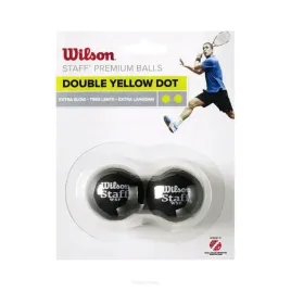pilki-do-squasha-wilson-staff-premium-dwie-kropki-zolte