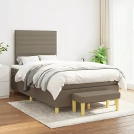 vidaxl-lozko-kontynentalne-z-materacem-taupe-tkanina-120x200-cm