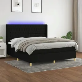 vidaxl-lozko-kontynentalne-z-materacem-czarne-160x200-cm-tkanina
