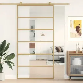vidaxl-drzwi-przesuwne-zlote-1025x205-cm-przezroczyste-szklo-esg