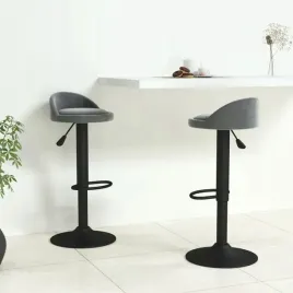 vidaxl-stolki-barowe-2-szt-ciemnoszare-obite-aksamitem