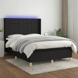 vidaxl-lozko-kontynentalne-z-materacem-czarne-140x200-cm-tkanina