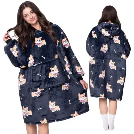 koc-bluza-oversize-szlafrok-gruba-kocobluza-2w1-corgi-prezent-dzien-kobiet