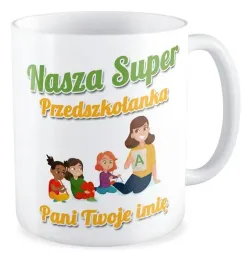 kubek-prezent-super-przedszkolanka-twoje-imie