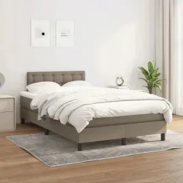 vidaxl-lozko-kontynentalne-z-materacem-taupe-tkanina-120x200-cm