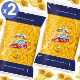 2x-woski-makaron-muszelka-lumachine-rigate-z-pszenicy-durum-500g-corticella