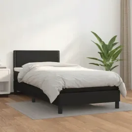 vidaxl-lozko-kontynentalne-z-materacem-czarne-ekoskora-90x200-cm