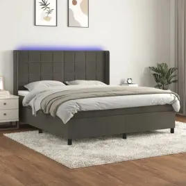 vidaxl-lozko-kontynentalne-z-materacem-i-led-szary-aksamit-180x200cm