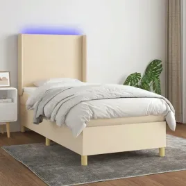 vidaxl-lozko-kontynentalne-z-materacem-kremowe-90x190-cm-tkanina