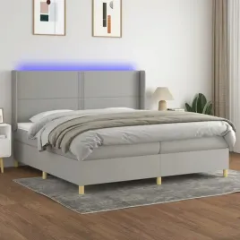 vidaxl-lozko-kontynentalne-z-materacem-jasnoszare-200x200cm-tkanina