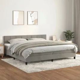 vidaxl-lozko-kontynentalne-z-materacem-jasnoszare-aksamit-200x200cm